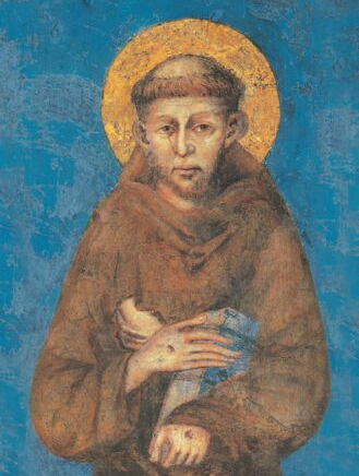 Fresk ze świętym Franciszkiem z Asyżu